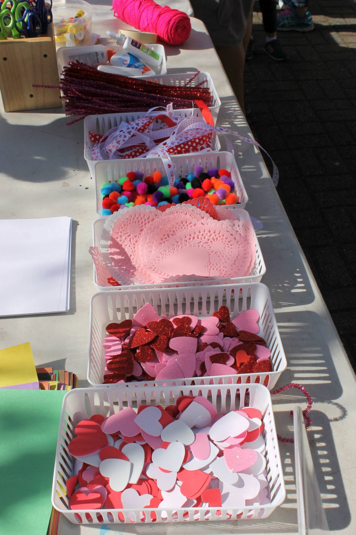 Lots of Valentine creation materials